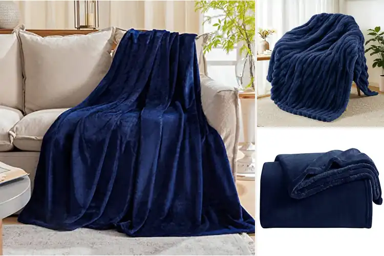 Detailed view of Best Navy Blankets