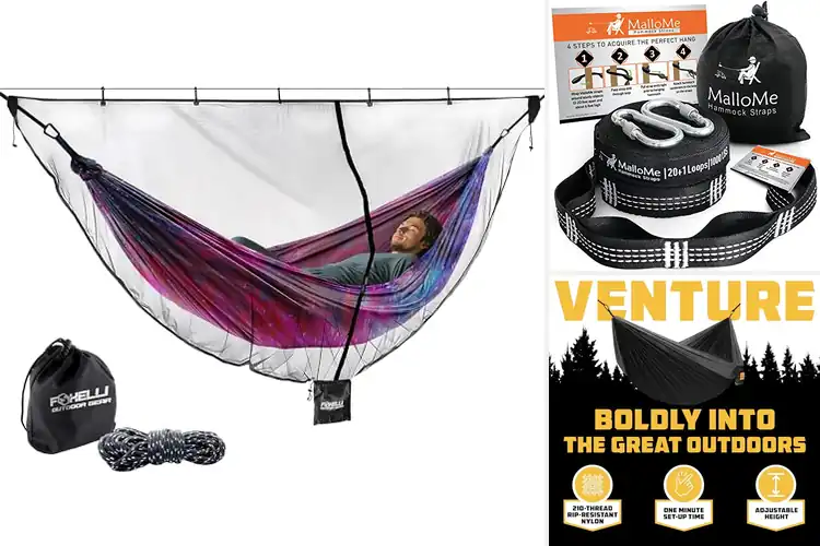 Detailed view of Best Portable Hammock Accessories for Easy Outdoor Comfort