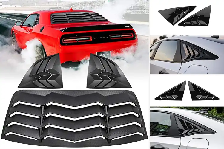 Detailed view of Best Rear Side Window Louvers for Style & Privacy Boost