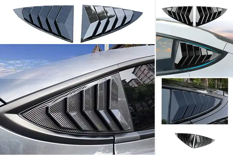 Detailed view of Best Tesla Model 3 Louvers