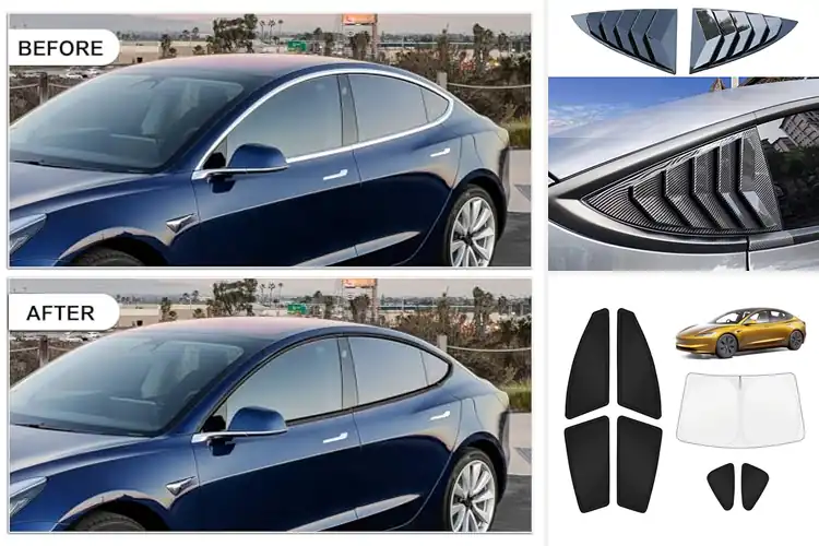 Detailed view of Best Tesla Model 3 Window Mods for Style & Comfort