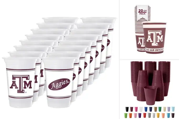 Detailed view of Best Texas A&M Party Cups to Boost Your Game Day Fun
