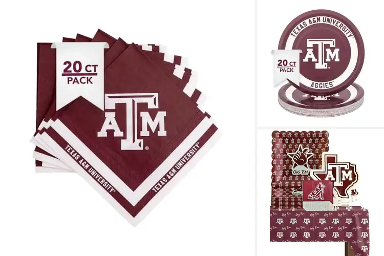 Detailed view of Best Texas A&M Party Supplies