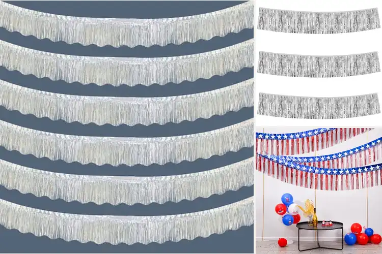 Detailed view of Best Tinsel Table Skirting Garlands