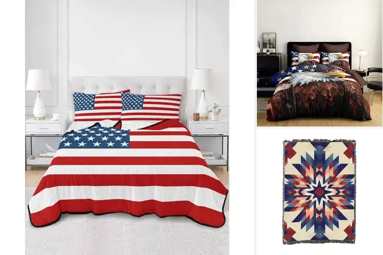 Detailed view of Best USA Quilts: 10 Patriotic Picks for Cozy Comfort
